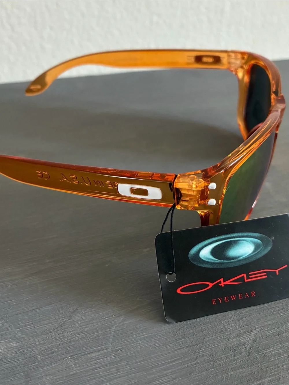 Vintage 90s Oakley Holbrook Sunglasses Made in USA 009102-02 55 18 UV Protection